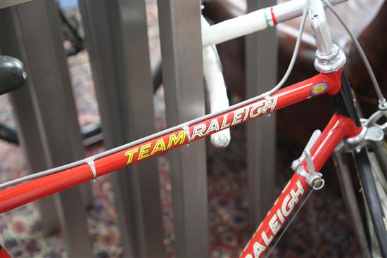 A Raleigh Road Racing Bicycle. The Dutchman Hennie Kuipers official team frame for 1976